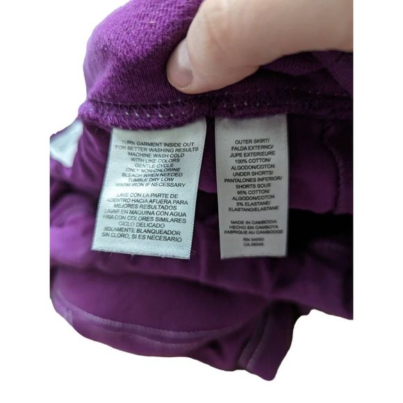 Anne Klein Sport Purple Skort - Picture 3 of 5